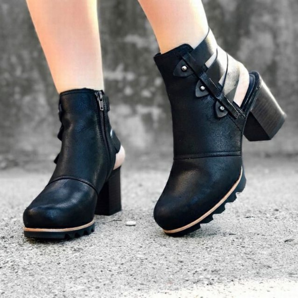Sorel Black Ankle Boots